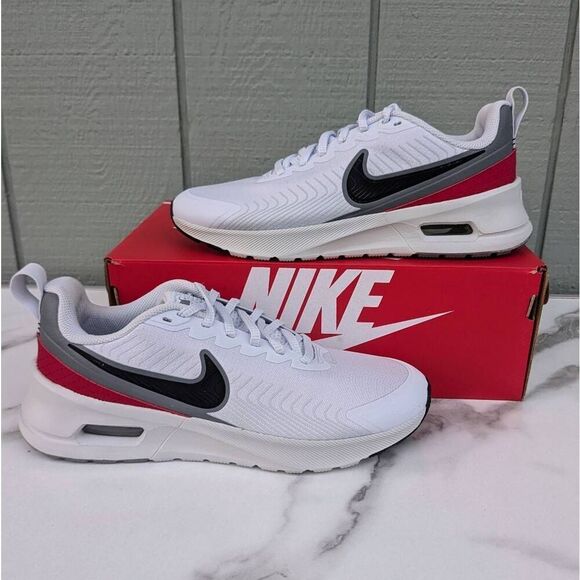 Nike Air Max Nuaxis Men's Athletic Sneakers. Football Grey. Size 8 - Picture 1 of 9